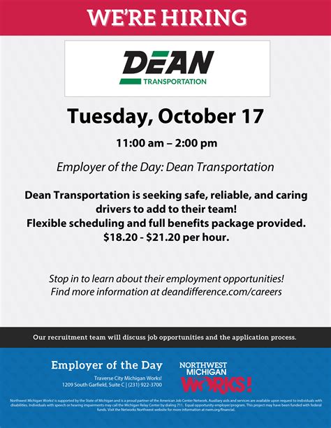 dean transportation traverse city mi